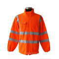 High visibility winter fleece jacket